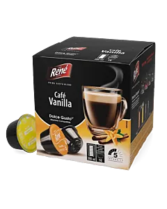 Caf&eacute; Ren&eacute; Caf&eacute; Vanilla package and pod for Dolce Gusto
