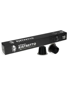 Kaffekapslen Ristretto package and capsule for Nespresso&Acirc;&reg;