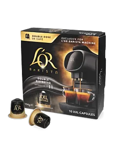 L'OR Double Ristretto package and capsule for L'OR BARISTA