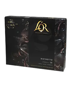 L'OR Ristretto package and capsule for Nespresso Pro