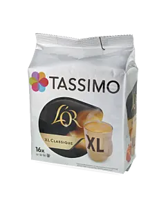L'OR XL Classique package and capsule for Tassimo