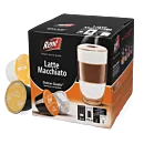 Café René Latte Macchiato package and capsule for Dolce Gusto
