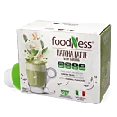 FoodNess Matcha Latte package and capsule for Dolce Gusto
