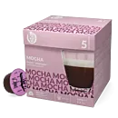Kaffekapslen Mocha package and capsule for Dolce Gusto

