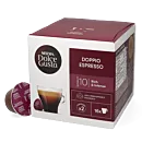 Nescafé Doppio Espresso package and capsule for Dolce Gusto
