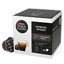 Nescafé Espresso Intenso package and capsule for Dolce Gusto
