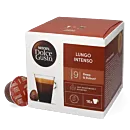 Nescafé Lungo Intenso package and capsule for Dolce Gusto