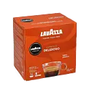 Lavazza Espresso Delizioso package and capsule for Lavazza A Modo Mio
