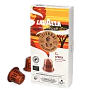 Lavazza Tierra For Africa package and pod for Nespresso
