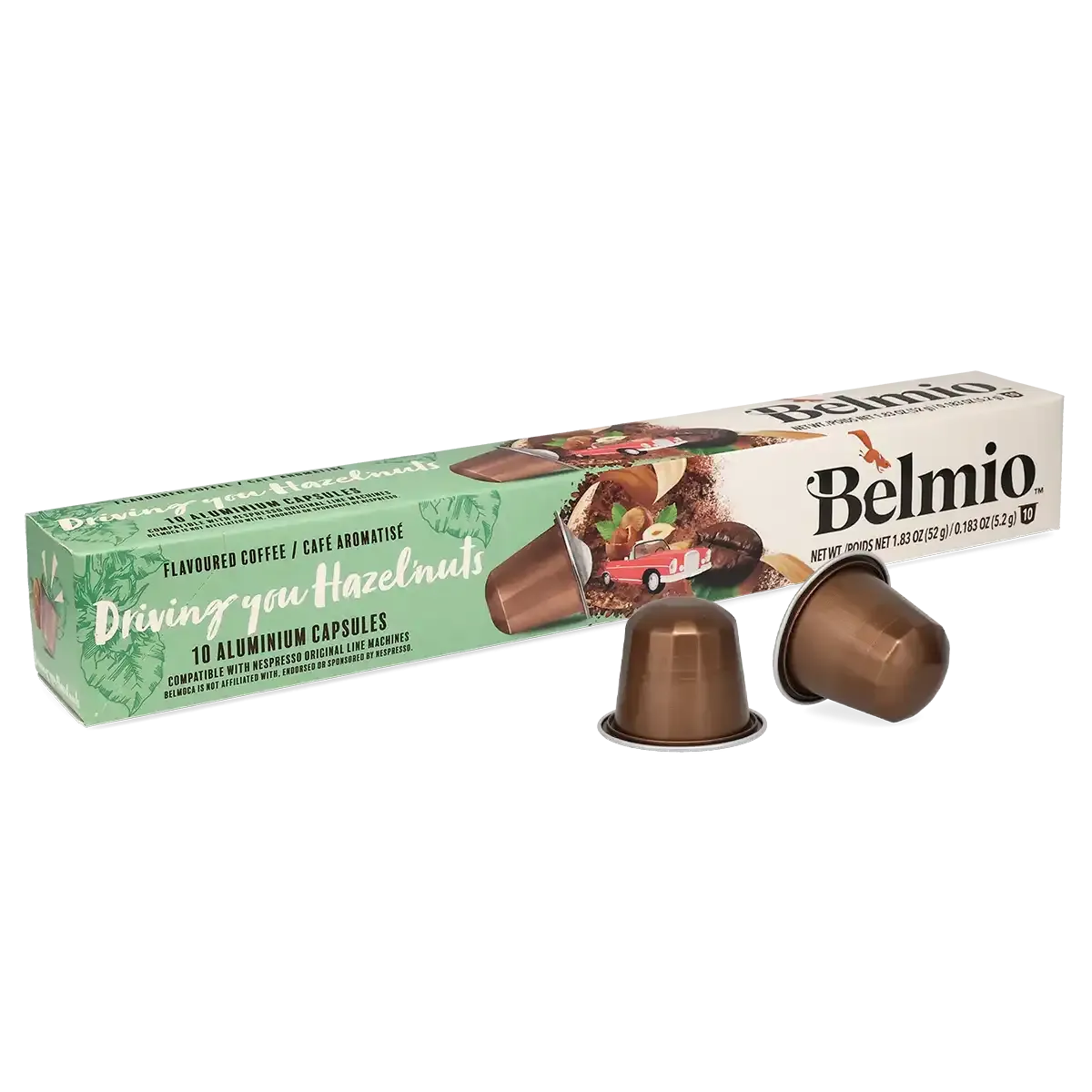 Belmio | Driving you Hazelnuts - 10 pods for Nespresso®
