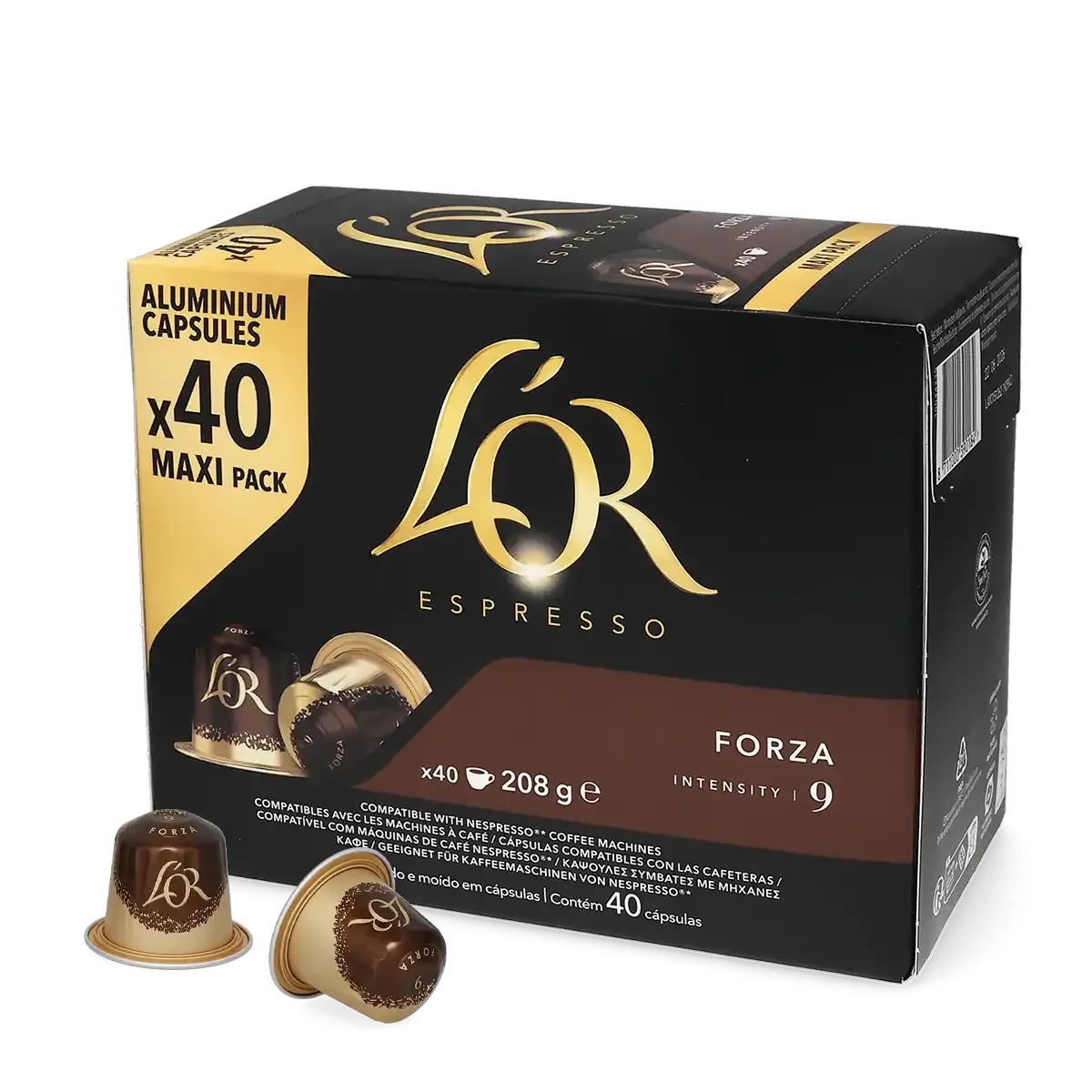 L'OR | Forza - 40 pods for Nespresso®