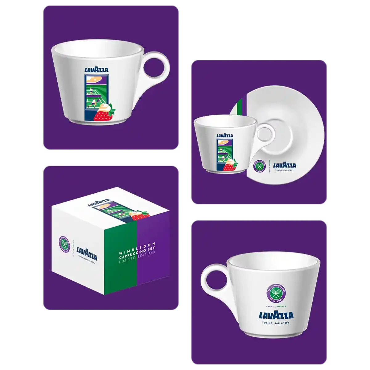 Wimbledon cappuccino set