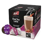 Café René Chai Tea Latte package and capsule for Dolce Gusto
