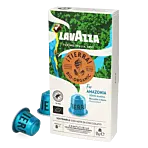 Lavazza Tierra For Amazonia package and pod for Nespresso
